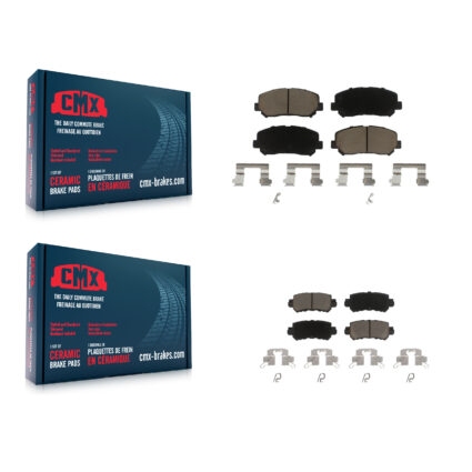 Front Rear Ceramic Brake Pads Kit For 2013-2015 Mazda CX-5 KCX-100435