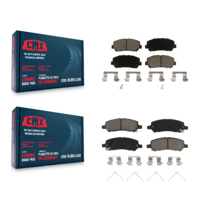 Front Rear Ceramic Brake Pads Kit For 2013-2016 Dodge Dart KCX-100436