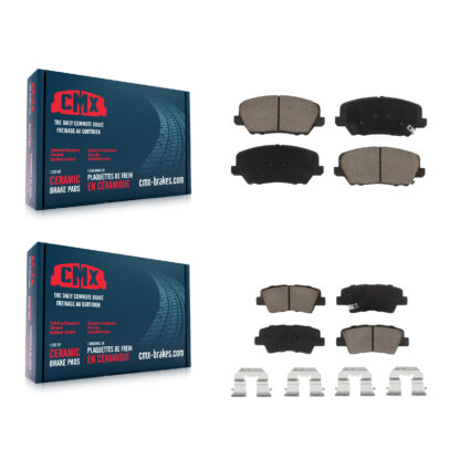 Front Rear Ceramic Brake Pads Kit For Kia Forte Forte5 KCX-100442