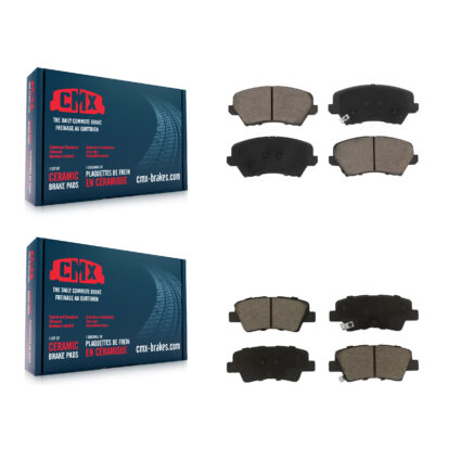 Front Rear Ceramic Brake Pads Kit For Hyundai Veloster Elantra GT KCX-100443