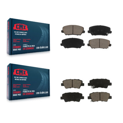 Front Rear Ceramic Brake Pads Kit For 2016-2017 Hyundai Veloster Turbocharged KCX-100444