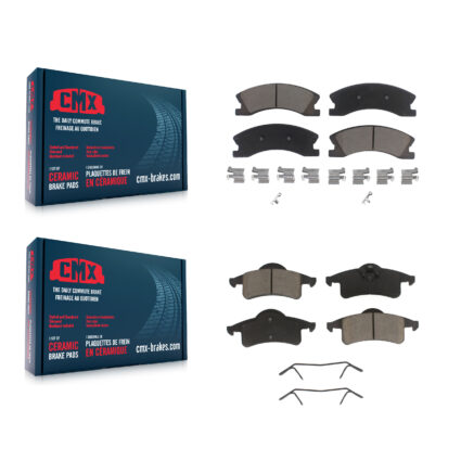 Front Rear Ceramic Brake Pads Kit For Jeep Grand Cherokee KCX-100447