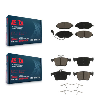 Front Rear Ceramic Brake Pads Kit For Volkswagen Tiguan Jetta Audi Q3 Golf R Arteon S3 A3 KCX-100449