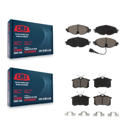 Front Rear Ceramic Brake Pads Kit For 2015 Volkswagen Golf SportWagen DIESEL engine KCX-100451