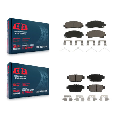 Front Rear Ceramic Brake Pads Kit For Honda Ridgeline Acura TL KCX-100454