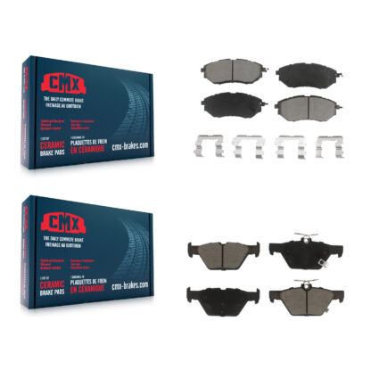 Front Rear Ceramic Brake Pads Kit For Subaru Outback WRX Legacy KCX-100461