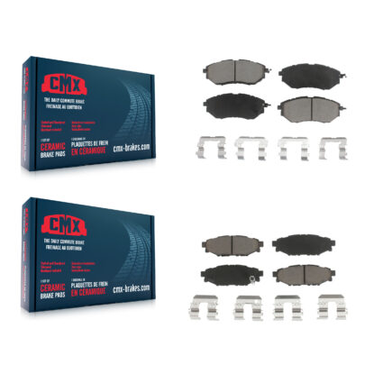 Front Rear Ceramic Brake Pads Kit For Subaru WRX KCX-100463