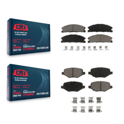 Front Rear Ceramic Brake Pads Kit For Ford Explorer Flex Taurus Police Interceptor Sedan KCX-100471
