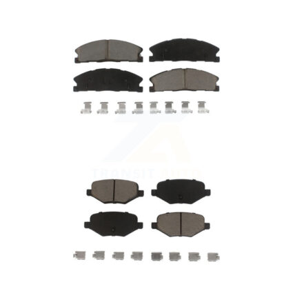 Front Rear Ceramic Brake Pad Kit For Ford Explorer Police Interceptor Utility Lincoln MKS KCX-100472