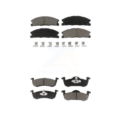Front Rear Ceramic Brake Pads Kit For Lincoln MKT KCX-100473