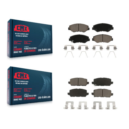 Front Rear Ceramic Brake Pads Kit For 2016 Honda CR-Z KCX-100476
