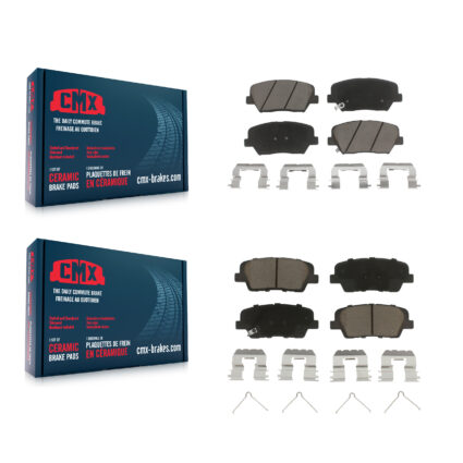 Front Rear Ceramic Brake Pads Kit For 2014-2015 Kia Sorento With Red Painted Calipers KCX-100482