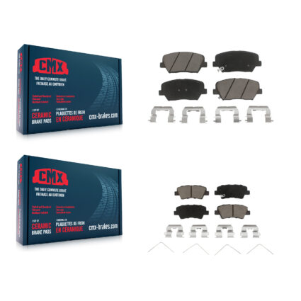 Front Rear Ceramic Brake Pads Kit For 2014-2017 Kia Rondo With Manual Parking KCX-100484