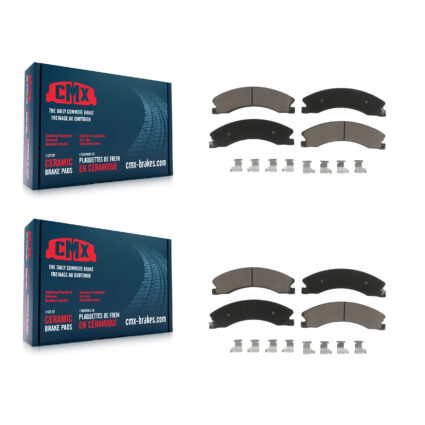 Front Rear Ceramic Brake Pad Kit For GMC Chevrolet Sierra 2500 HD Silverado 3500 Suburban KCX-100501