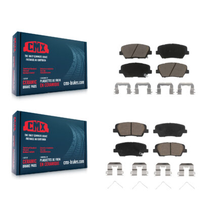 Front Rear Ceramic Brake Pads Kit For Kia Sorento Hyundai Santa Fe Sport KCX-100507