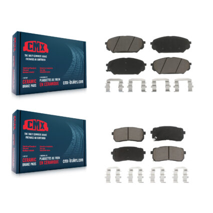 Front Rear Ceramic Brake Pads Kit For 2007-2012 Hyundai Veracruz KCX-100516