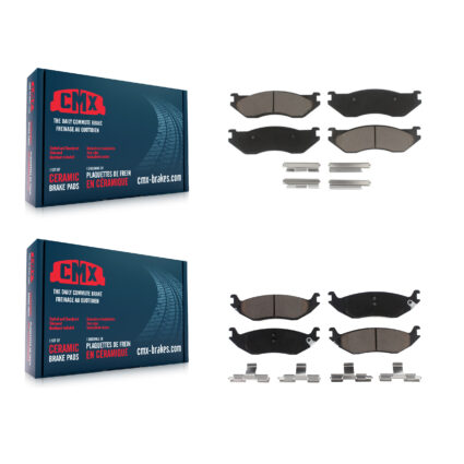 Front Rear Ceramic Brake Pads Kit For Dodge Ram 1500 KCX-100520