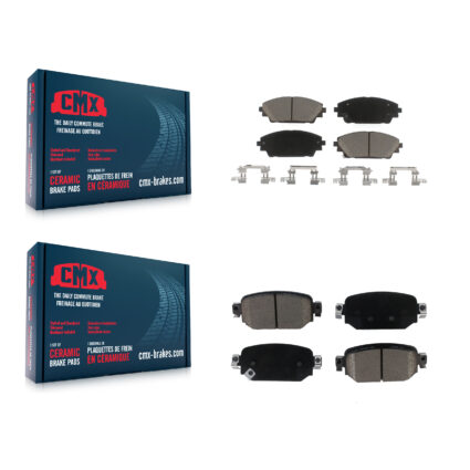 Front Rear Ceramic Brake Pads Kit For 2019-2022 Mazda CX-3 KCX-100523