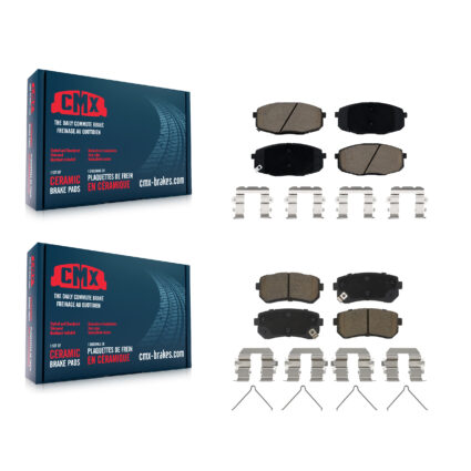 Front Rear Ceramic Brake Pads Kit For Hyundai Kona Kia Seltos KCX-100531