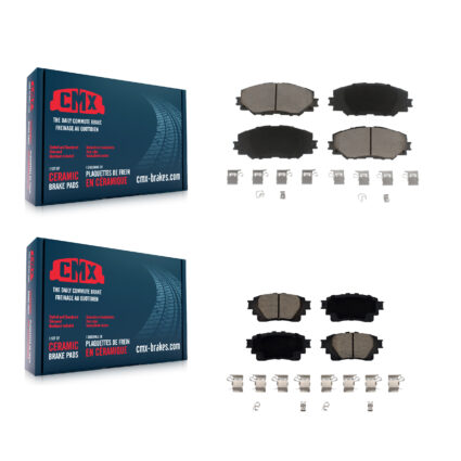 Front Rear Ceramic Brake Pad Kit For 2019 Toyota Corolla 1.8L With Electric Parking KCX-100536