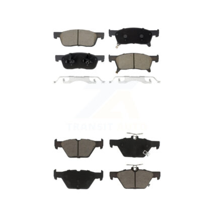 Front Rear Ceramic Brake Pads Kit For 2019-2024 Subaru Ascent KCX-100541