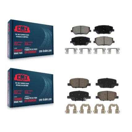 Front Rear Ceramic Brake Pads Kit For 2019-2020 Hyundai Santa Fe KCX-100546