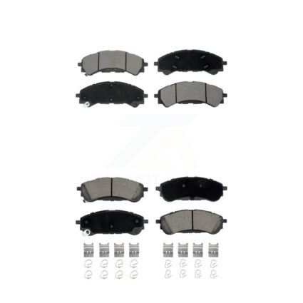Front Rear Ceramic Brake Pads Kit For 2019-2023 Ford Ranger KCX-100547