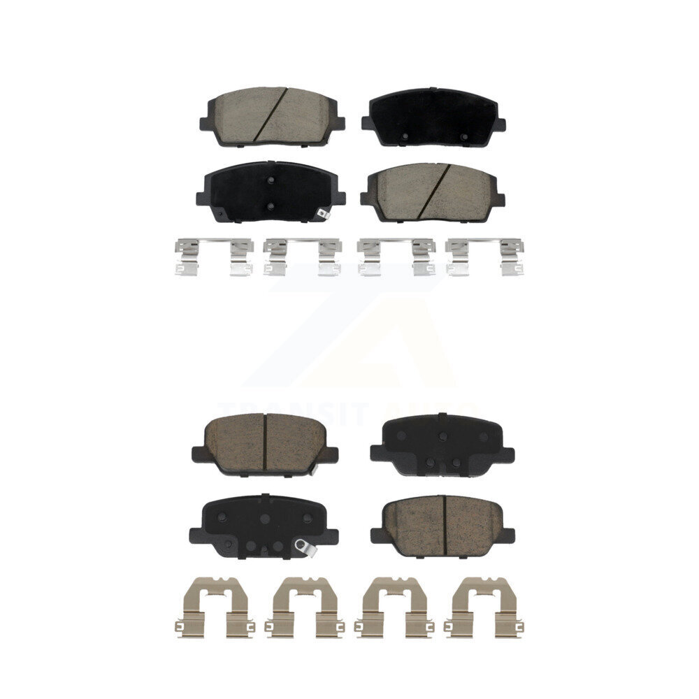 Front Rear Ceramic Brake Pads Kit For Hyundai Palisade Kia Telluride KCX-100548