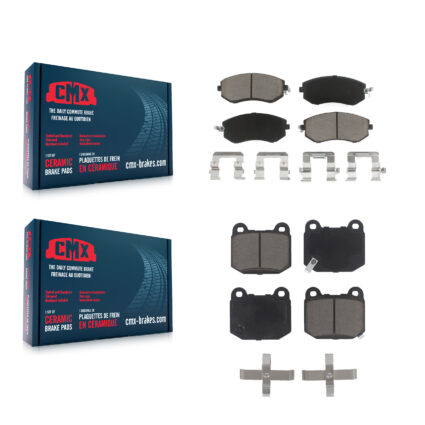 Front Rear Ceramic Brake Pads Kit For 17 Subaru BRZ Limited Premium Without Brembo Brakes KCX-100554