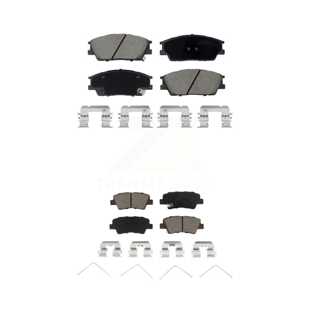 Front Rear Ceramic Brake Pads Kit For Hyundai Venue Kia Soul KCX-100559