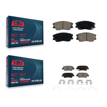 Front Rear Ceramic Brake Pads Kit For 2020-2022 Kia Soul Turbocharged KCX-100560
