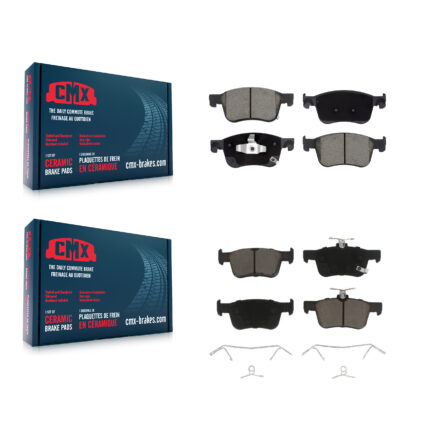 Front Rear Ceramic Brake Pads Kit For 2023-2024 Honda Accord Acura Integra KCX-100563