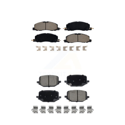 Front Rear Ceramic Brake Pads Kit For Lincoln Aviator KCX-100569