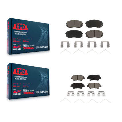 Front Rear Ceramic Brake Pads Kit For 2019 Kia Niro EV KCX-100571