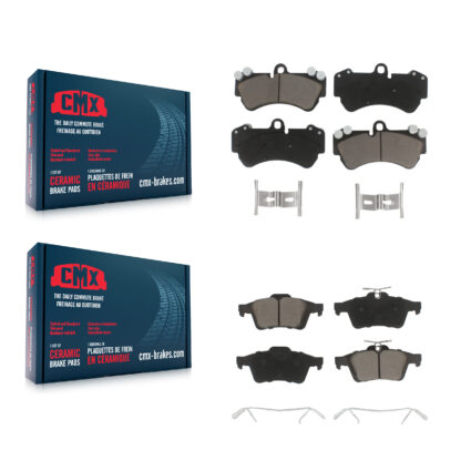 Front Rear Ceramic Brake Pads Kit For 2017 Mercedes-Benz G550 4×4 KCX-100574