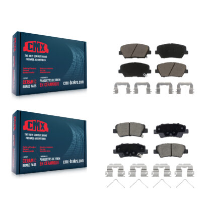 Front Rear Ceramic Brake Pads Kit For 2019-2022 Hyundai Nexo KCX-100579