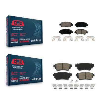 Front Rear Ceramic Brake Pads Kit For 2021-2023 Nissan Kicks Drum rear brakes KCX-100582