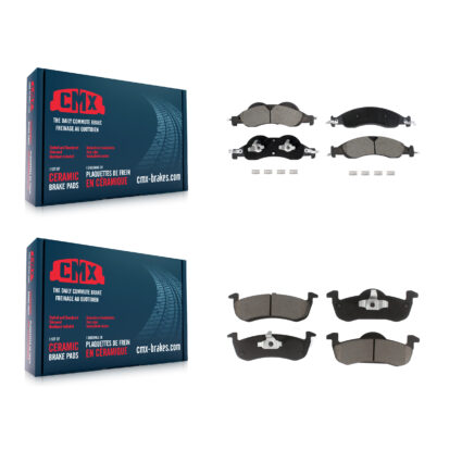 Front Rear Ceramic Brake Pads Kit For 2007-2009 Ford Expedition Lincoln Navigator KCX-100588
