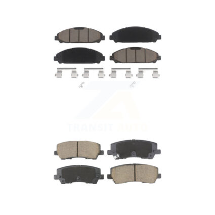 Front Rear Ceramic Brake Pads Kit For 2021 Ford Mustang 5.0L KCX-100593