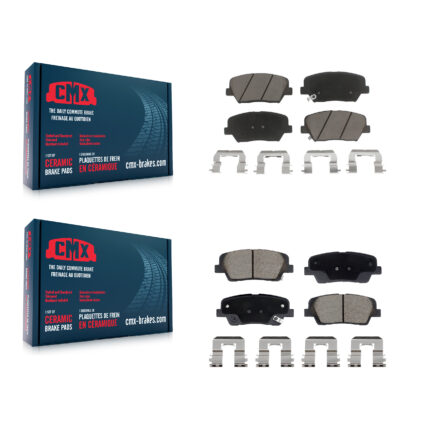 Front Rear Ceramic Brake Pads Kit For Hyundai Santa Fe Sport Kia Sorento KCX-100606