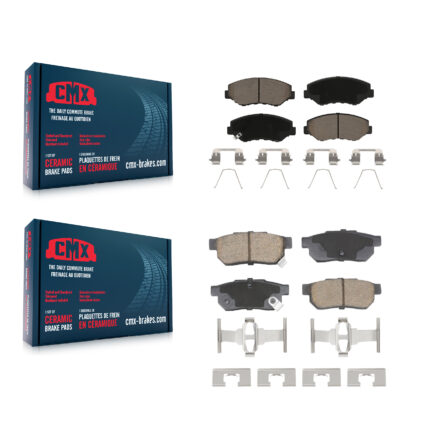 Front Rear Ceramic Brake Pads Kit For 2013-2014 Honda Fit Vehicles Manufactured In Mexico KCX-100608
