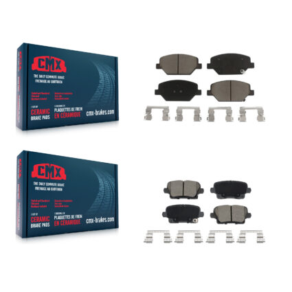 Front Rear Ceramic Brake Pads Kit For Cadillac XT4 Buick Regal Sportback KCX-100618