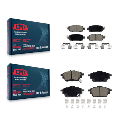 Front Rear Ceramic Brake Pads Kit For 2020-2023 Nissan Sentra Disc rear brakes KCX-100620