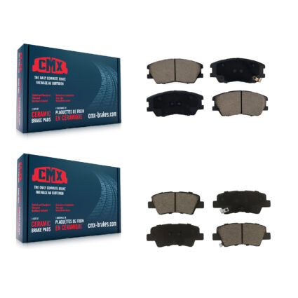 Front Rear Ceramic Brake Pads Kit For Kia Soul EV KCX-100625