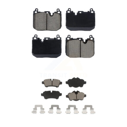 Front Rear Ceramic Brake Pads Kit For Mini Cooper With 5 Lug Wheels 4 Piston Caliper KCX-100631