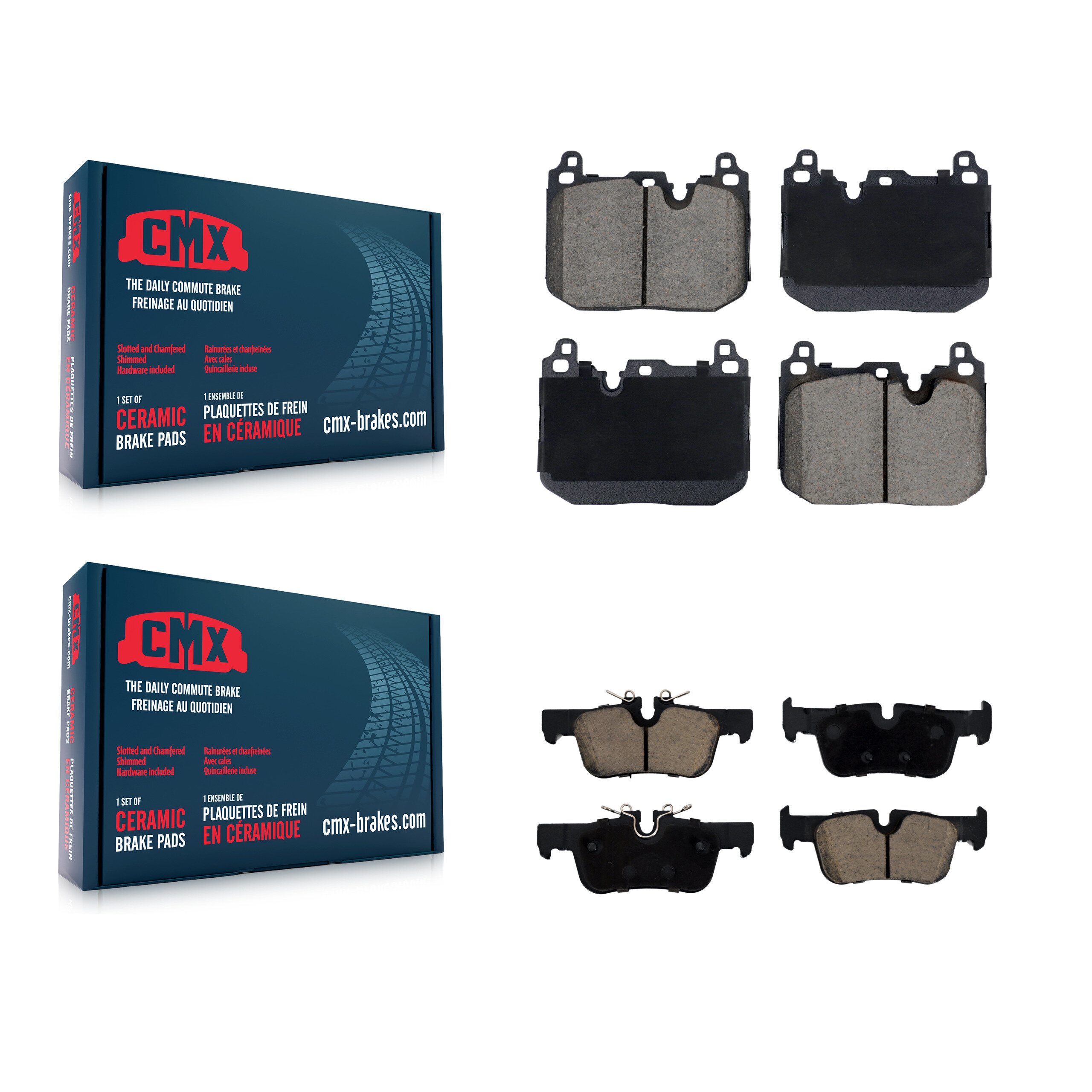 Front Rear Ceramic Brake Pads Kit For Mini Cooper Countryman Clubman KCX-100632
