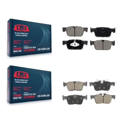 Front Rear Ceramic Brake Pad Kit For 2018-2019 Volvo XC60 With 322mm Diameter Rotor KCX-100633
