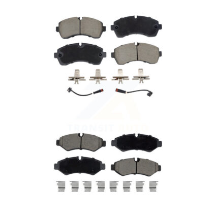 Front Rear Ceramic Brake Pads Kit For Mercedes-Benz Sprinter 2500 3500 4500 3500XD 1500 KCX-100649
