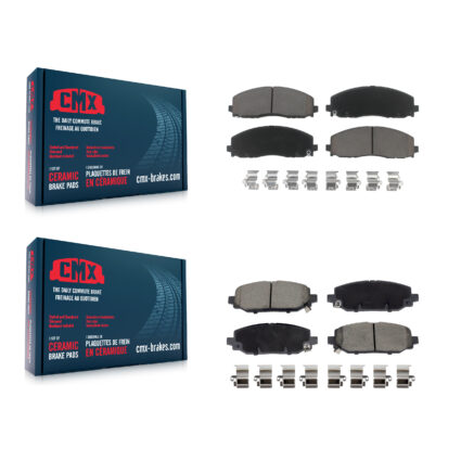 Front Rear Ceramic Brake Pads Kit For Jeep Wrangler KCX-100659