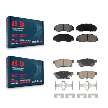 Front Rear Ceramic Brake Pads Kit For 1992-1993 Acura Integra GS-R KCX-100661